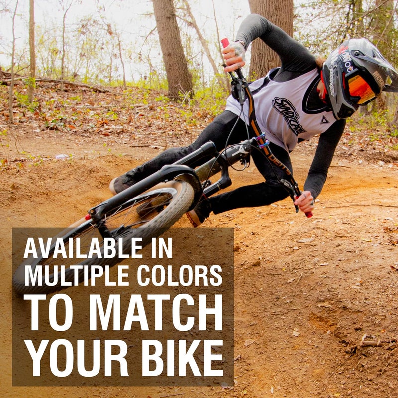 Marque Grapple Mountain Bike Handlebar Grips â€“ Single Lock-On Ring MTB and BMX Bicycle Handle Bar with Non-Slip Grip (Wild FIre Red) - Image 5